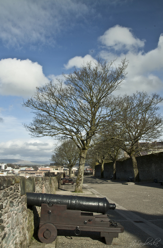 Walls around the old city of Derry
